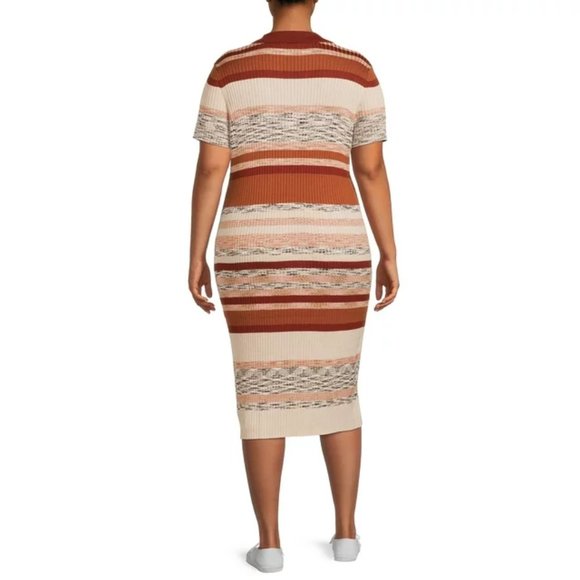 Terra & Sky Polo Sweater Dress/ 2X - Picture 4 of 15